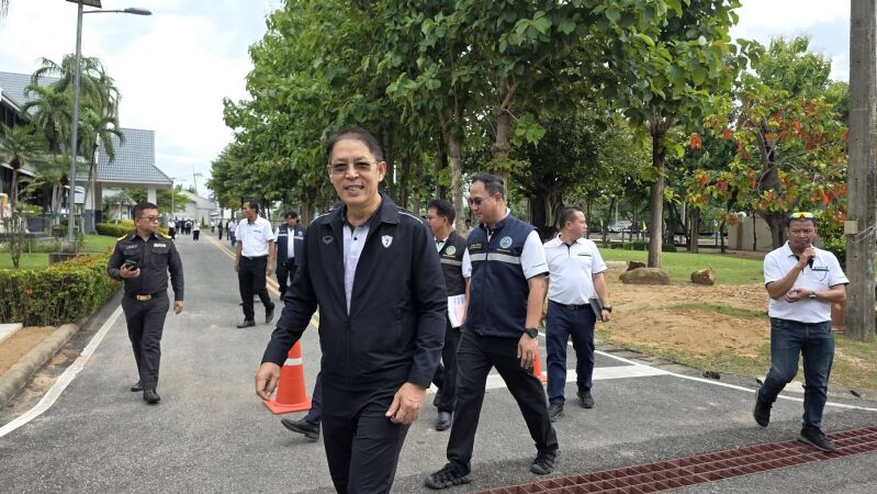 ต้อนรับ นายผดุงศักดิ์ สรุจิกำธรวัฒนะ ผู้ตรวจราชการกระทรวงคมนาคม ในโอกาสลงพื้นที่ปฏิบัติภารกิจเพื่อตรวจติดตามความก้า